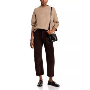 Rag & Bone GORGEOUS Dark Brown Leyton Barrel Cords Size 8, MSRP $278; Sale $127